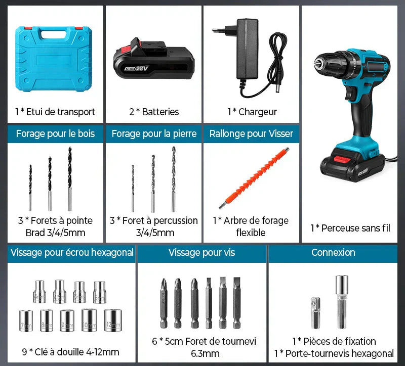 Taladro inalámbrico Makita®