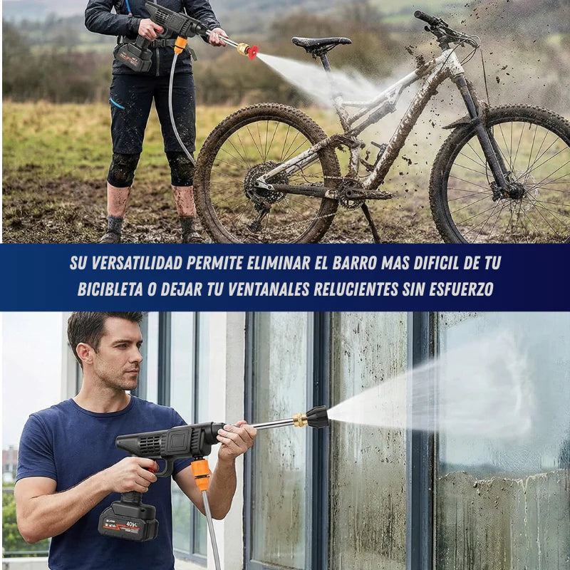 PowerSpray® -  Hidrolimpiadora sin cables + 12 accesorios incluidos