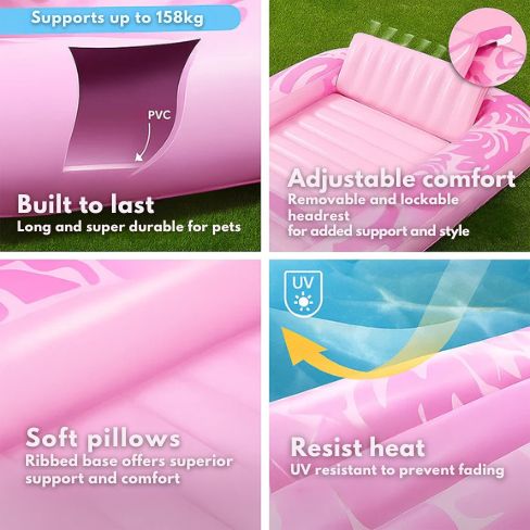 AquaLounge® - Inflatable Air Mattress XL with Pillow