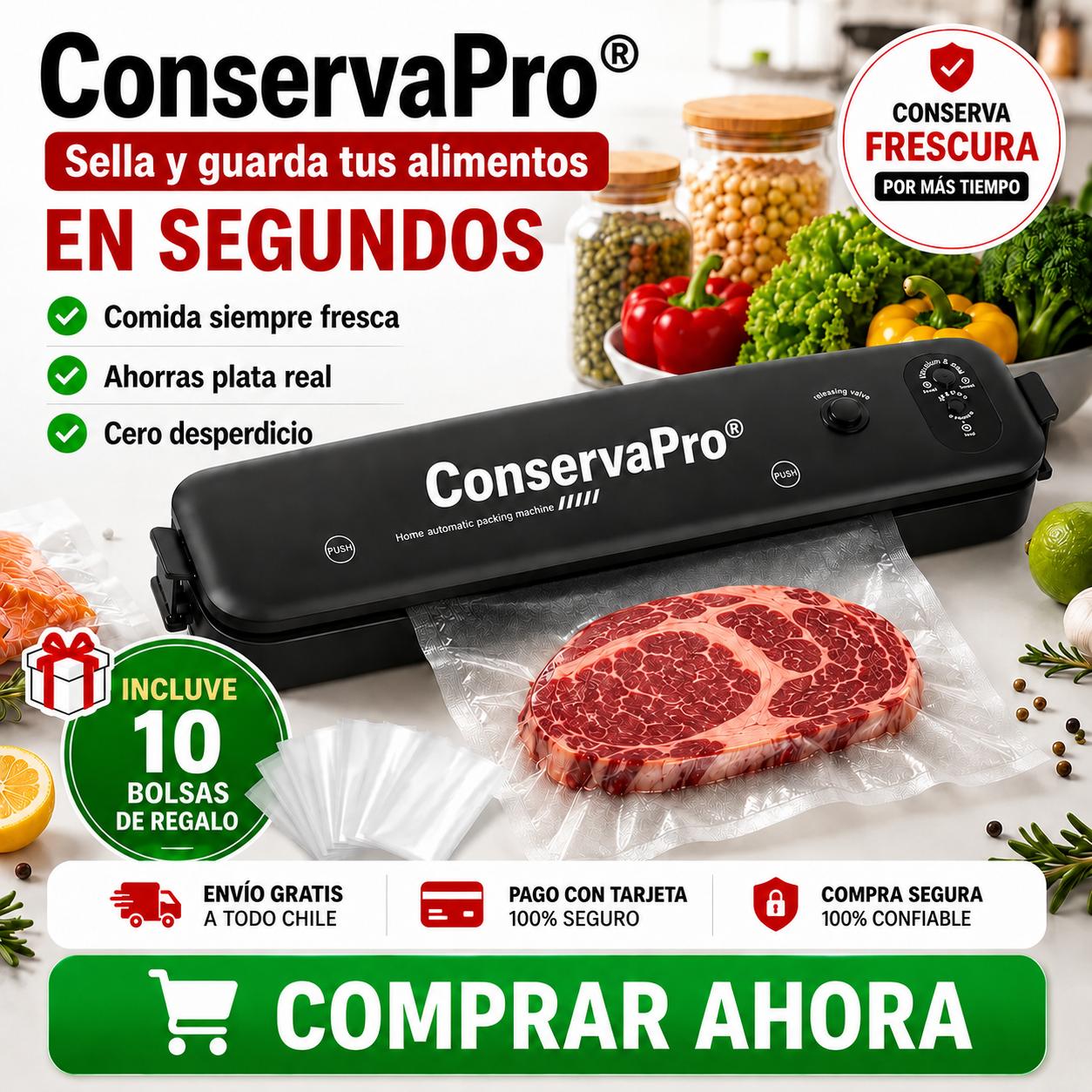 ConservaPro® - Sella y Guarda tus Alimentos en Segundos