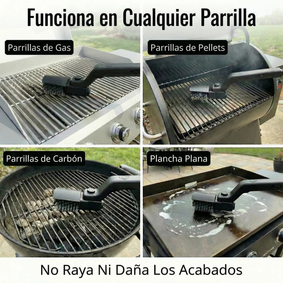 ParrillaBrilla® - Limpiador de Parrilla Eléctrico y Sin cables
