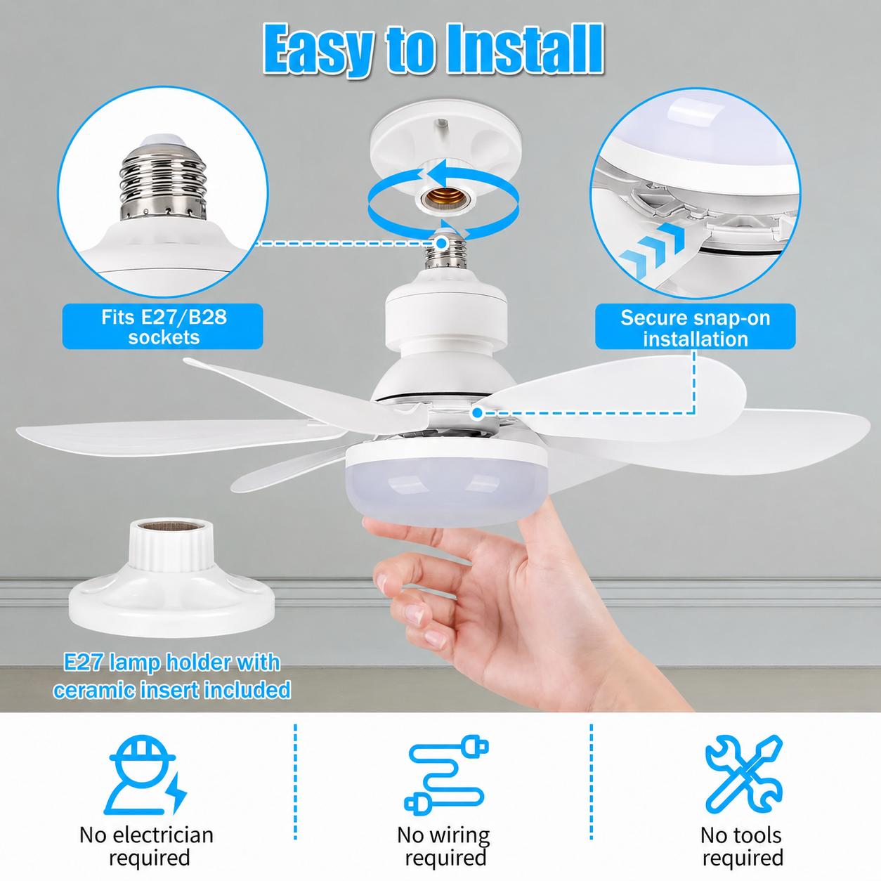 LuminAir® - Ceiling Fan with Adjustable LED Light