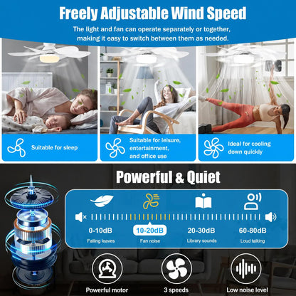 LuminAir® - Ceiling Fan with Adjustable LED Light