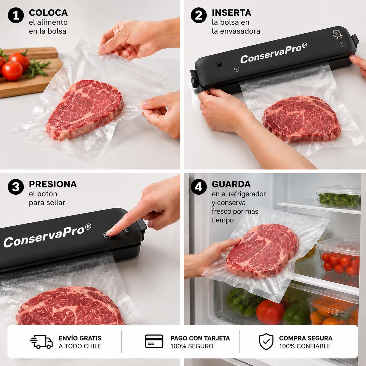 ConservaPro® - Sella y Guarda tus Alimentos en Segundos