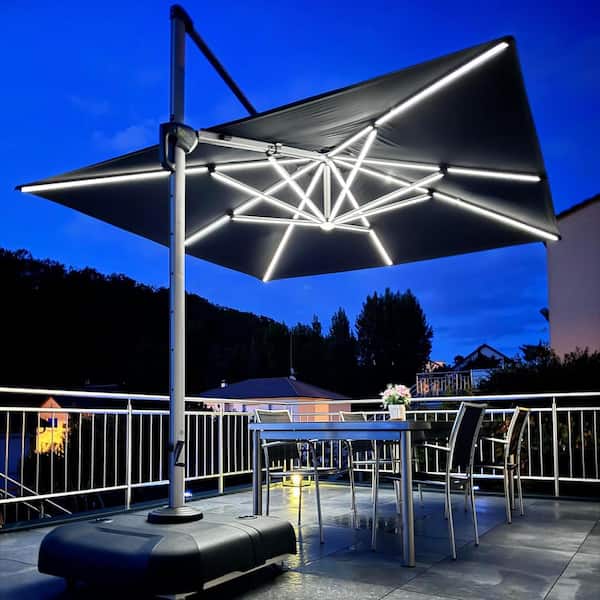 Parasolèa® - Sombrilla Solar Orientable con Luces LED