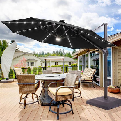 Parasolèa® - Sombrilla Solar Orientable con Luces LED