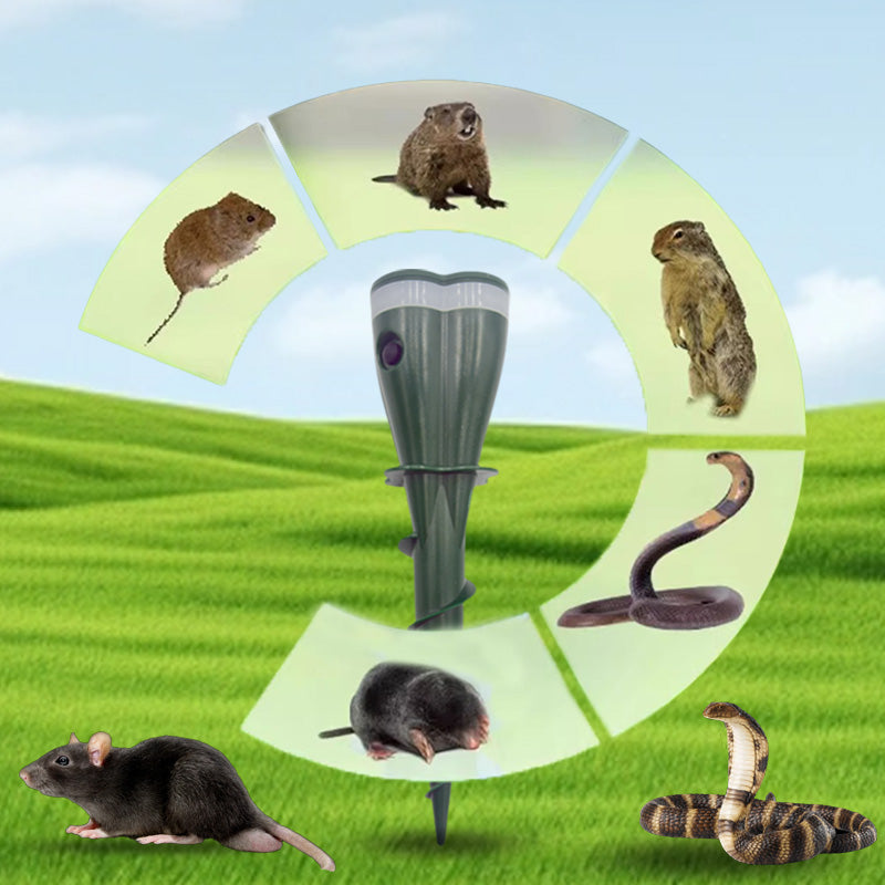 MoleAway® - Solar Powered Waterproof Screw Mole Repellent