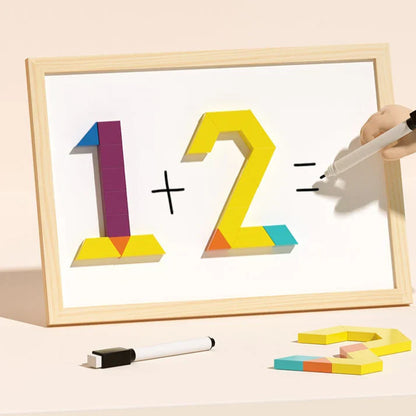 MagikBlocs® – Magnetic Wooden Puzzle (180-Piece Geometric Set)